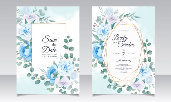 Download Vintage Wedding Invitation Floral Design - Invitation Collection