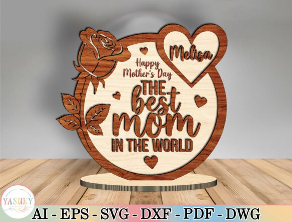 Download Personalized Best Mom Ever Laser Cut SVG - Premium Resources