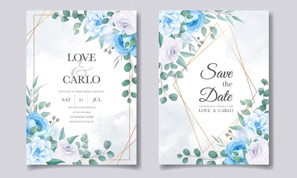 Download Vintage Wedding Invitation Floral Design - Invitation Collection