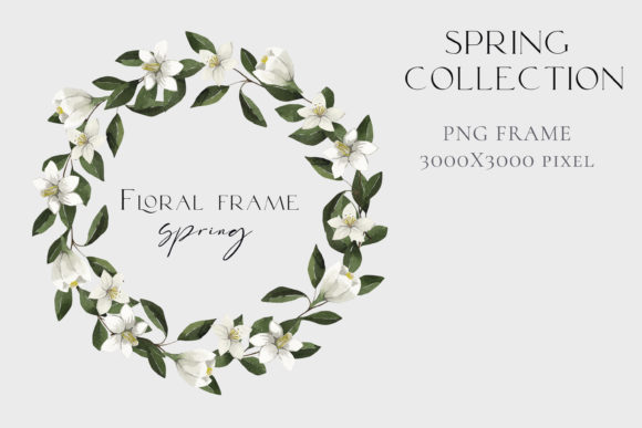 Download Watercolor Spring Flower Wreath PNG - Flower wreath png Collection