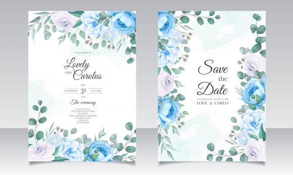 Download Vintage Wedding Invitation Floral Design - Invitation Collection