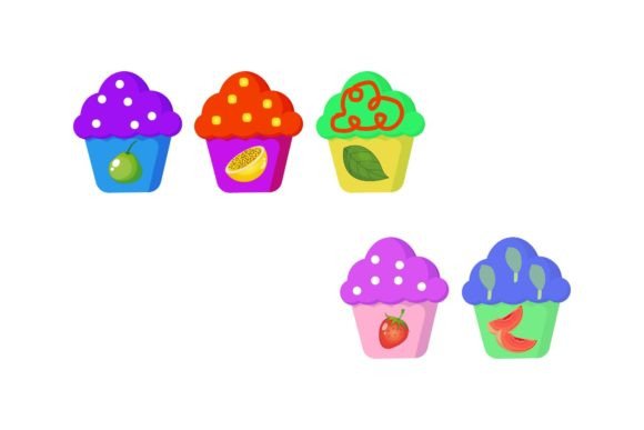 Download Cake Food Illustration Set Graphic - Premium Resources
