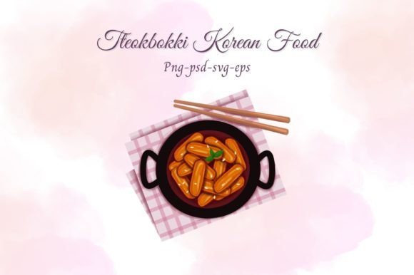 Download Tteokbokki Korean Food Illustration Set - Food illustration set Collection